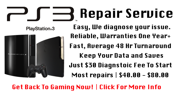 PS3 Repair Service